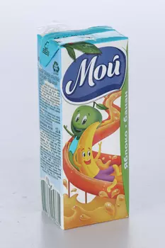Нектар Мой яблочно-банановый с мякотью, 0,2 л