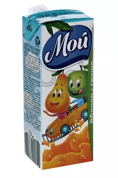 Нектар Мой яблочно-грушевый с мякотью, 0,2 л