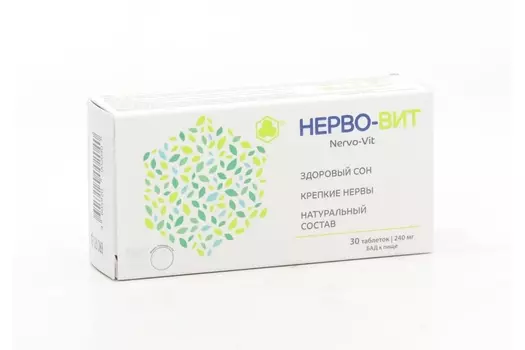 Нерво-Вит, 0,24 г, 30 шт, таблетки