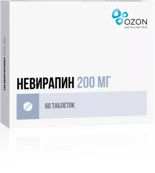 Невирапин 200 мг, 60 шт, таблетки