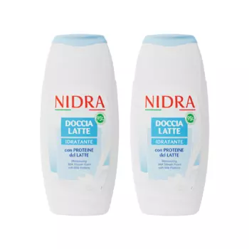 NIDRA Пена-молочко для душа с молочными протеинами Увлажняющая 250мл, 2 шт