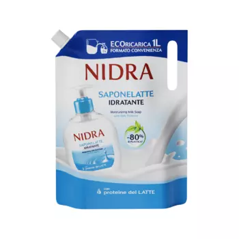 Nidra Жидкое мыло с протеинами увлажняющие для рук и тела дойпак 1 л