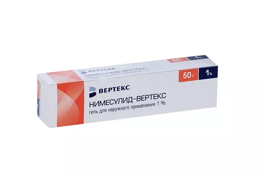 Нимесулид-ВЕРТЕКС 1%, 50 г, гель
