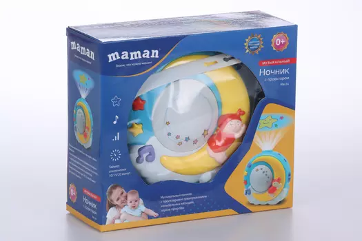 Ночник Maman RN-24 музыкальный с проектором