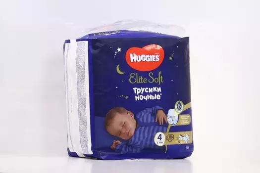 Ночные трусики HUGGIES Elite Soft 4 9-14 кг 19 шт