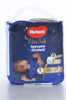 Ночные трусики HUGGIES Elite Soft 5 12-17 кг 17 шт