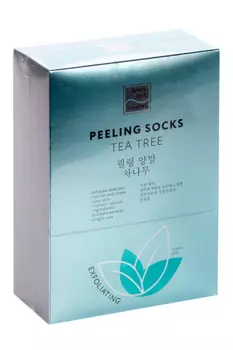 Носочки Beauty Style отшелушивающие Чайное дерево д/педикюра, 6 шт, пара