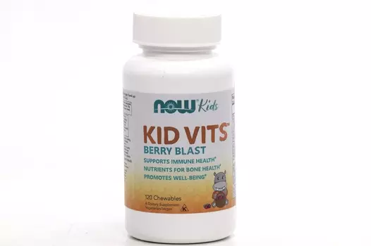 NOW KIDS Детские витамины Ягодный Взрыв, 1 785 мг, 120 шт, таблетки жевательные