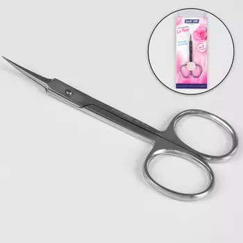 Ножницы маникюрные д/кутикулы Silver Star загнутые зауженные 10 см цвет серебристый НСС 5