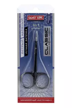 Ножницы маникюрные Silver Star д/кутикулы ручная заточка HCC 6 Classic