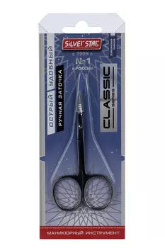 Ножницы маникюрные Silver Star д/кутикулы ручная заточка HCC 7 Classic