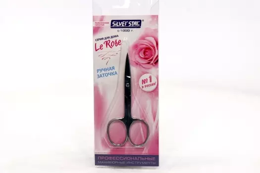 Ножницы маникюрные Silver Star д/кутикулы ручная заточка НСС 3 Le Rose