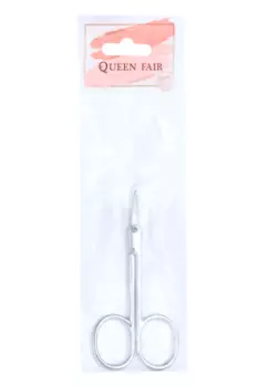 Ножницы Queen fair маникюрные д/кутикулы загнутые/узкие/вытянутые 9х4х0,2 см цвет серебристый
