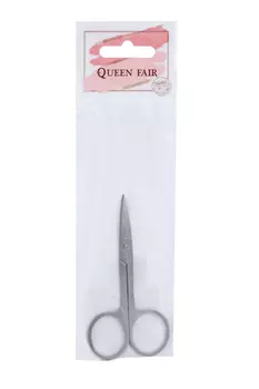 Ножницы Queen fair маникюрные прямые широкие 9 см цвет серебристый