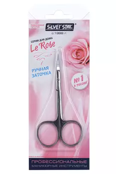 Ножницы Silver Star д/кутикулы блестящие длинные тонкие лезвия НСС 6 Le Rose