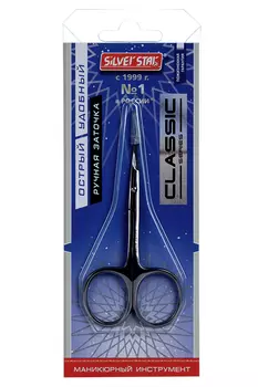 Ножницы Silver Star д/кутикулы изогнутая форма тонкие укороченные лезвия НСС 14 CLASSIC