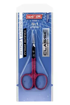 Ножницы Silver Star д/кутикулы зауженные лезвия плечики НСС 5 PURPLE