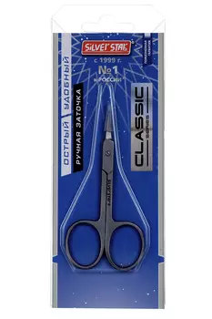 Ножницы Silver Star д/кутикулы зауженные лезвия плечики НСС 5 matt CLASSIC