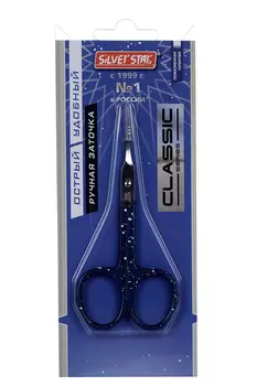 Ножницы Silver Star д/кутикулы зауженные лезвия плечики НСС 5 BLUE CLASSIC
