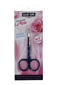 Ножницы Silver Star д/кутикулы зауженные лезвия плечики НСС 6 BLUE Le Rose