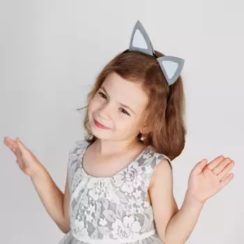 Ободок Страна Карнавалия «Кошечка», цвет серый