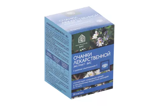 Очанки лекарственной экстракт-ВИС, 0,4 г, 30 шт, капсулы