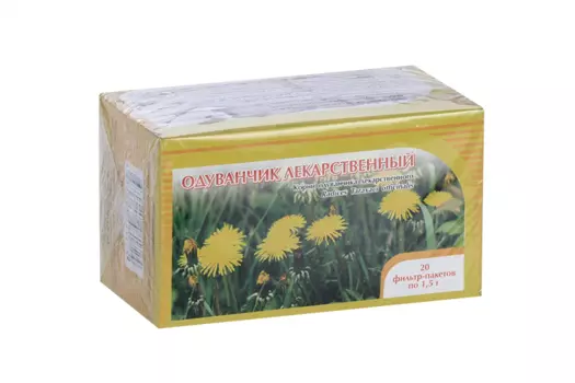 Одуванчика корень, 1,5 г, 20 шт, сырье БАД