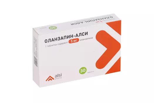 Оланзапин-АЛСИ 5 мг, 30 шт, таблетки