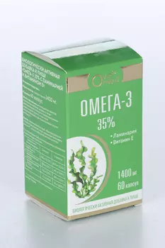 Омега-3 35% Ovie с ламинарией и вит Е (с 14 лет), 60 шт, капсулы