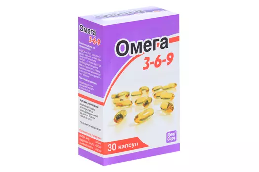 Омега 3-6-9, 1 600 мг, 30 шт, капсулы