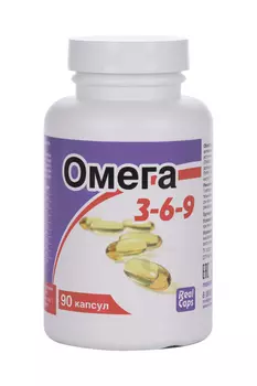 Омега 3-6-9, 1 600 мг, 90 шт, капсулы