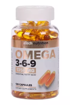 Омега 3-6-9 aTech Nutrition, 1 350 мг, 120 шт, капсулы