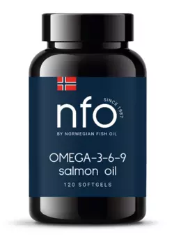 Омега 3-6-9 Масло лосося NFO, 120 шт, капсулы