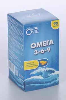 Омега-3-6-9 Ovie, 1 410 мг, 90 шт, капсулы