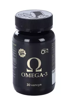 Омега-3 90% Ovie (с 14 лет), 1 300 мг, 30 шт, капсулы