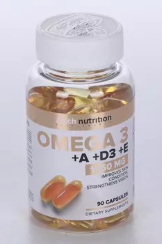Омега 3 и витамины А/Д3/Е aTech nutrition, 1 350 мг, 90 шт, капсулы