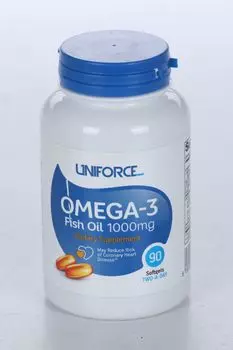 Омега-3 Юнифорс, 1 000 мг, 90 шт, капсулы гелевые