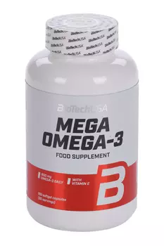 Омега-3 кислоты BioTechUSA Mega Omega-3, 180 шт, капсулы