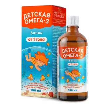 Омега-3 Кук Ля Кук банан дет, 100 мл