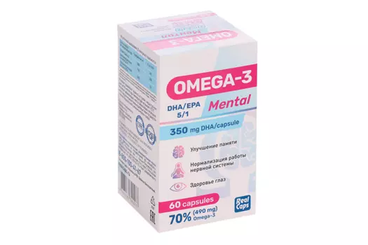 Омега-3 ментал, 60 шт, капсулы
