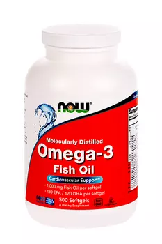 Омега-3 NOW, 1 382 мг, 500 шт, капсулы (1653)