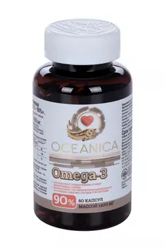Омега-3 Океаника 90% 1400 мг, 60 шт, капсулы