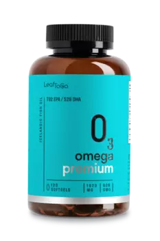 Омега 3 Премиум рыбий жир LeafToGo, 1 620 мг, 120 шт, капсулы