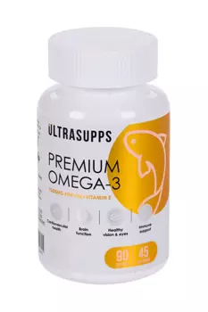 Омега-3 Премиум ULTRASUPPS, 90 шт, капсулы мягкие