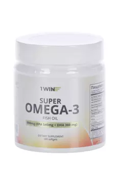 Омега 3 Super рыбий жир 1WIN, 900 мг, 180 шт, капсулы