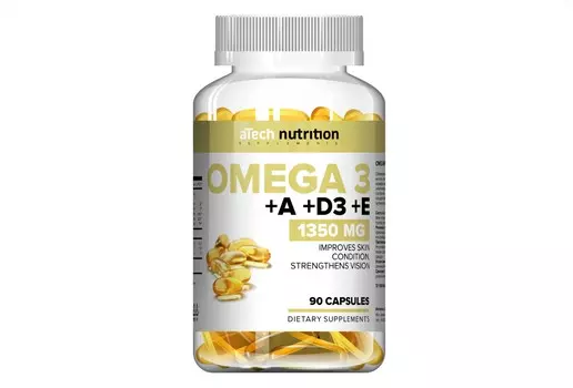 Омега 3 Витамин Е айТэч Нутришнл, 90 шт, капсулы