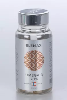 Омега-3 жирные кислоты высокой концентрации Экстра, 1 620 мг, 30 шт, капсулы ELEMAX