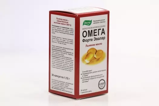 Омега форте Эвалар 1.12 г, 30 шт, капсулы