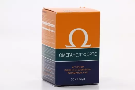 Омеганол форте, 0,6 г, 30 шт, капсулы