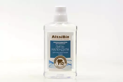 Ополаскиватель АлтайБио д/чувствительных зубов липа/календула, 400 мл